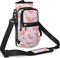 25/32/40/64oz Water Bottle Bag Holder Carrier-Insulated Crossbody Sling Case Sleeve with Strap & Pockets for Men Women Gym Cycling Travel Walking Hiking Camping