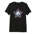 Soccer Player 4Th July Soccer Tri Blend T-Shirt - Novelty Apparel Men Women
