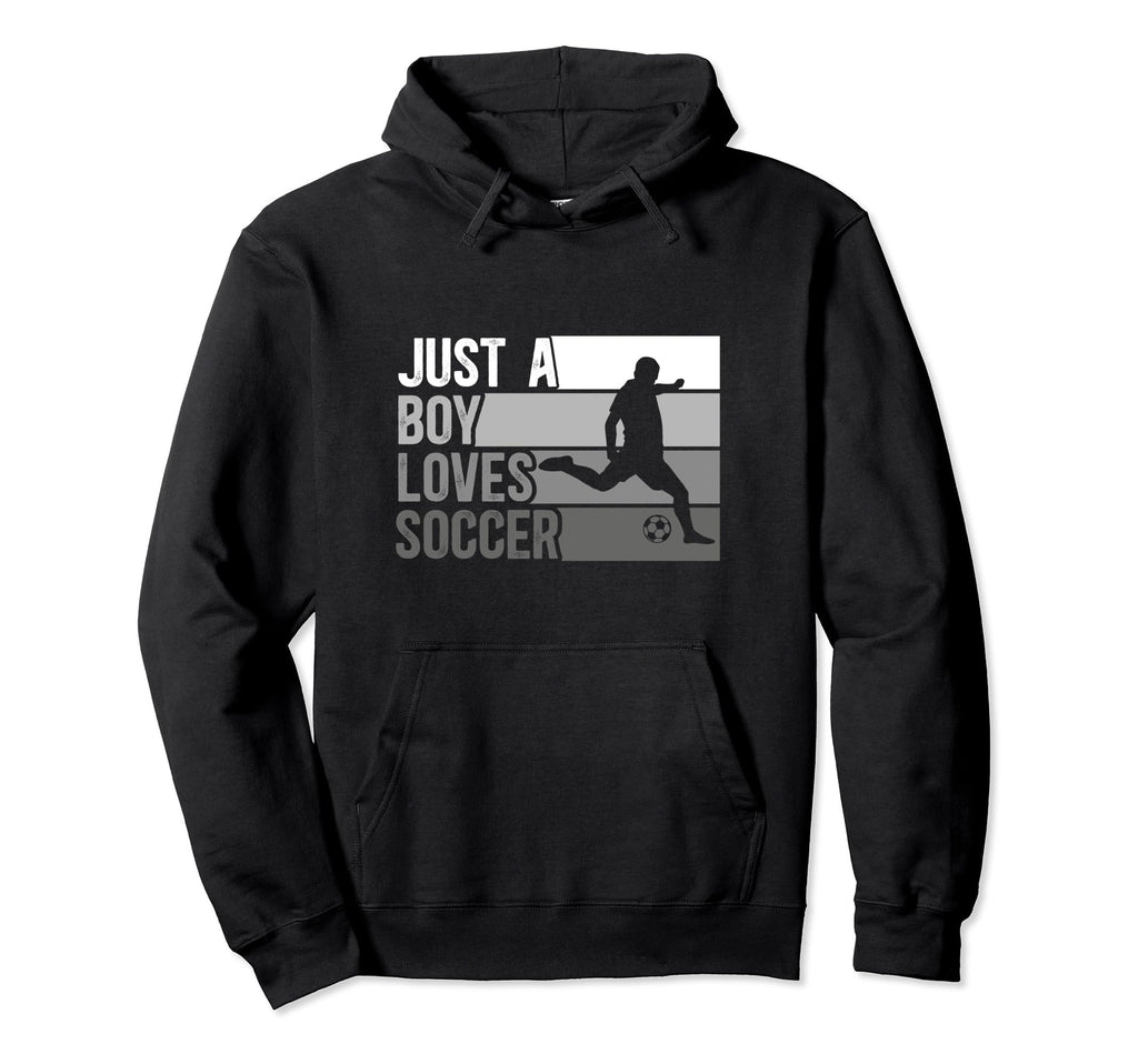 Funny Just Who Loves Soccer Hoodie - Casual Everyday Wear for Adults