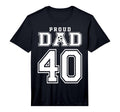Number 40 Custom Proud Soccer Futbol T-Shirt - Unique Graphic Men Women