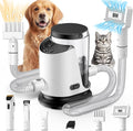 Dog Grooming Vacuum & Dryer & Clippers for Shedding Grooming, 3L Canister for Large Dog, 3 in 1 Grooming Kit for Dogs at Home, Adjustable Temperature and Airflow Pet Grooming Kits.