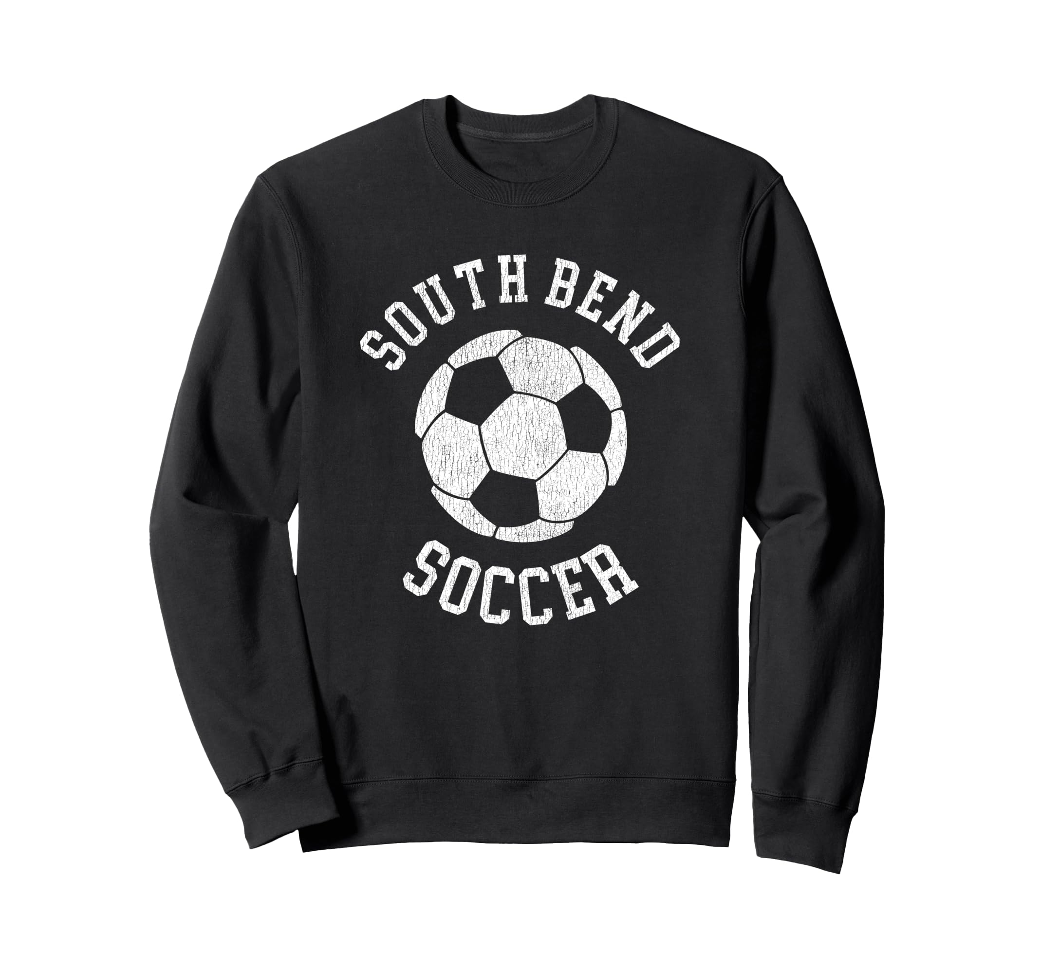 South Bend Soccer Distressed 90S Sweatshirt - Minimalist Print Men Women