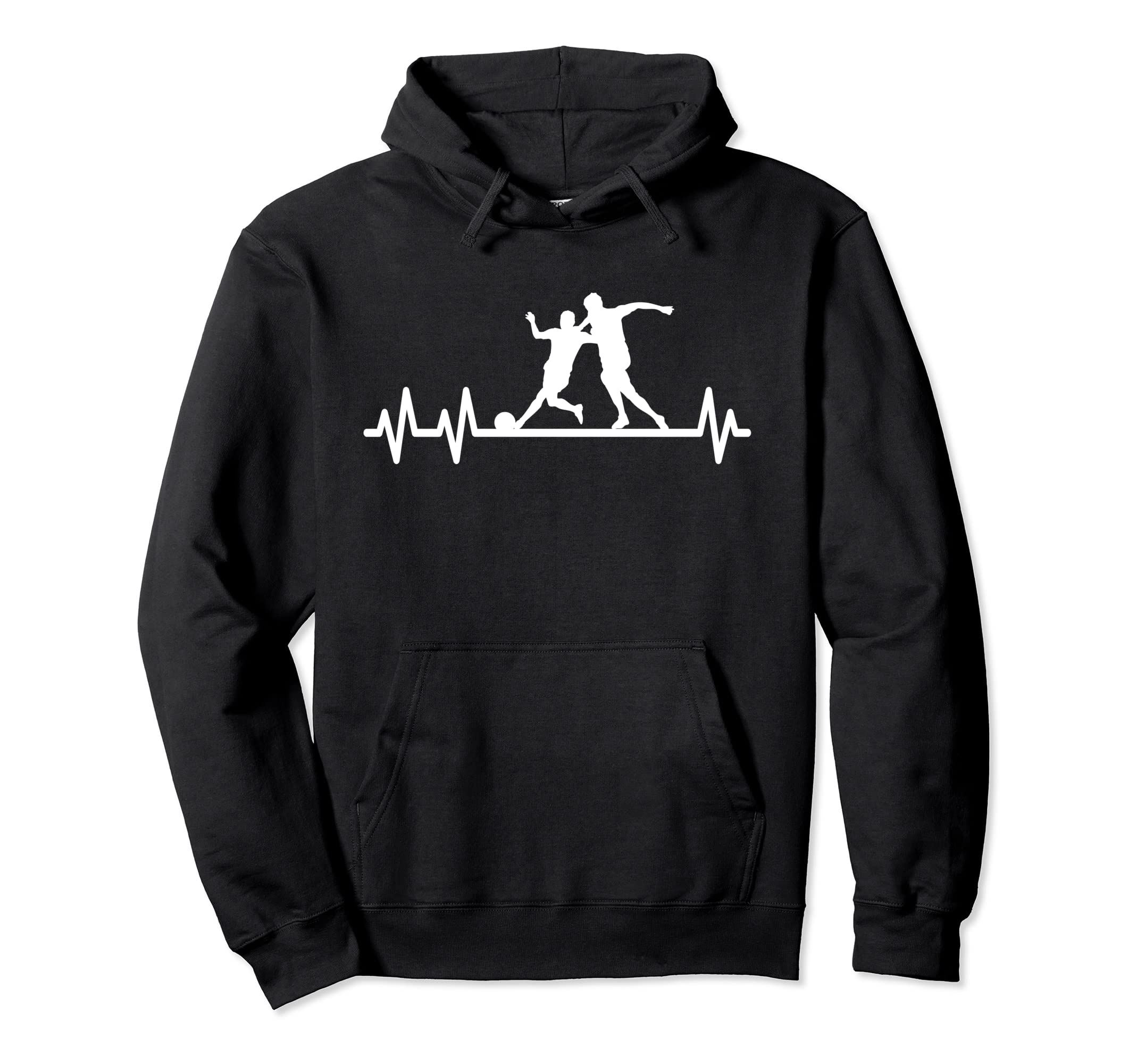 Soccer Pulse Heartbeat Heart Rate Hoodie - Aesthetic Graphic Men Women