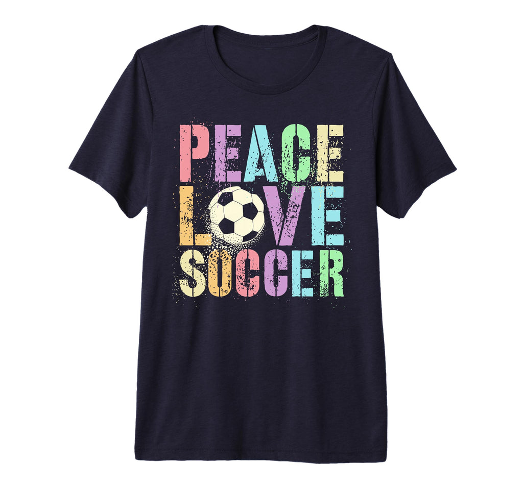 Sassy Peace Love Soccer Score Club T-Shirt - Custom Art Print for Adults