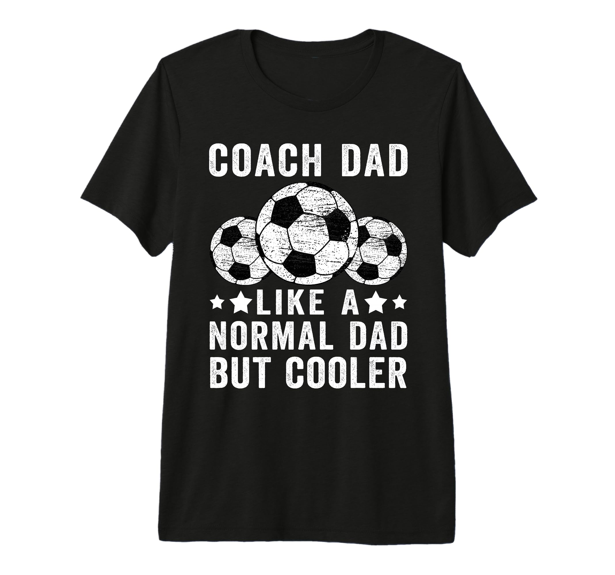 Mens Soccer Coach Dad Like Normal Dad T-Shirt - Minimalist Print Unisex