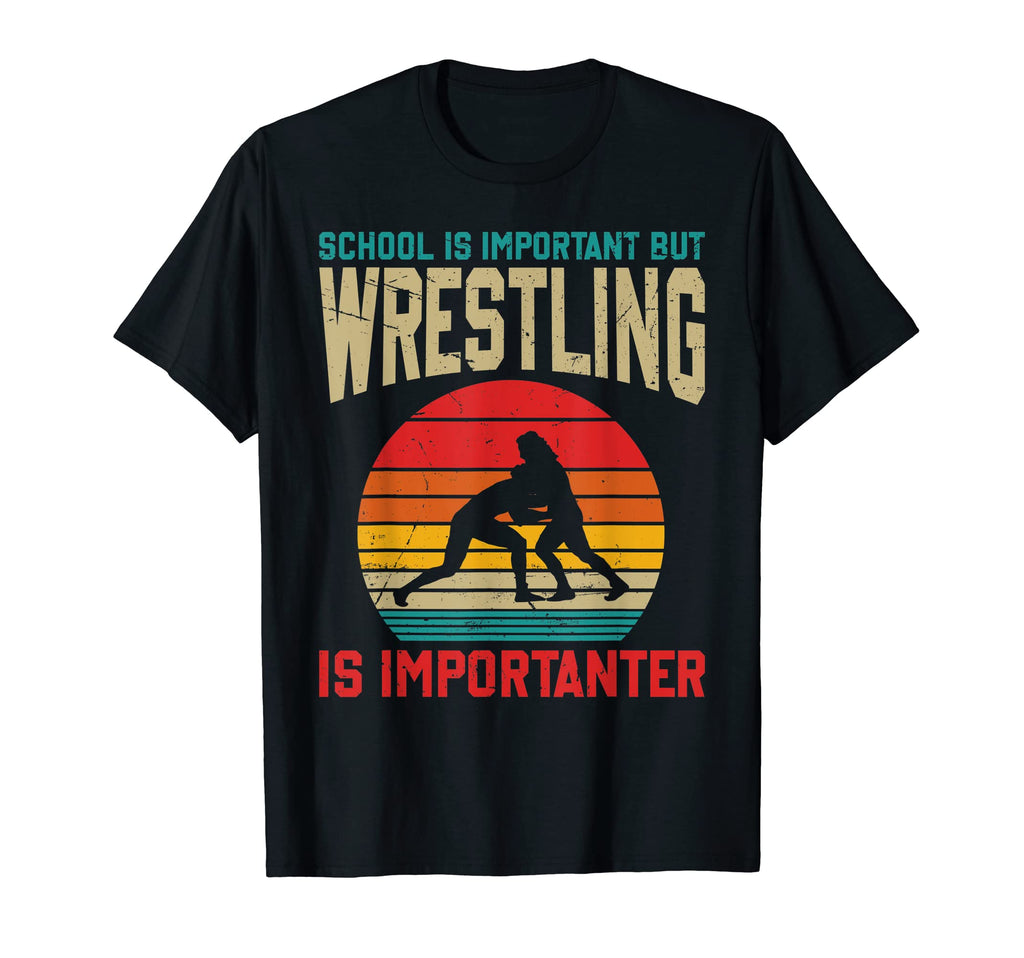 School Is Important Funny Wrestling Polo T-Shirt - Unique Graphic Men Women