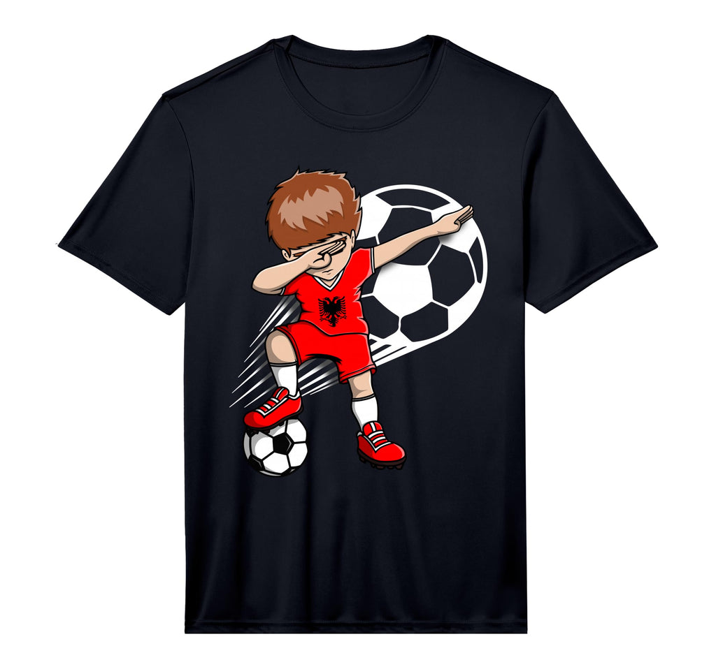 Dabbing Soccer Albania Jersey T-Shirt - Minimalist Print Men Women