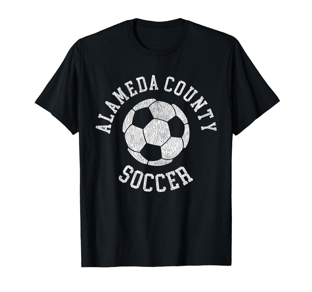 Alameda County Soccer Distressed 90S T-Shirt - Streetwear Style for Adults
