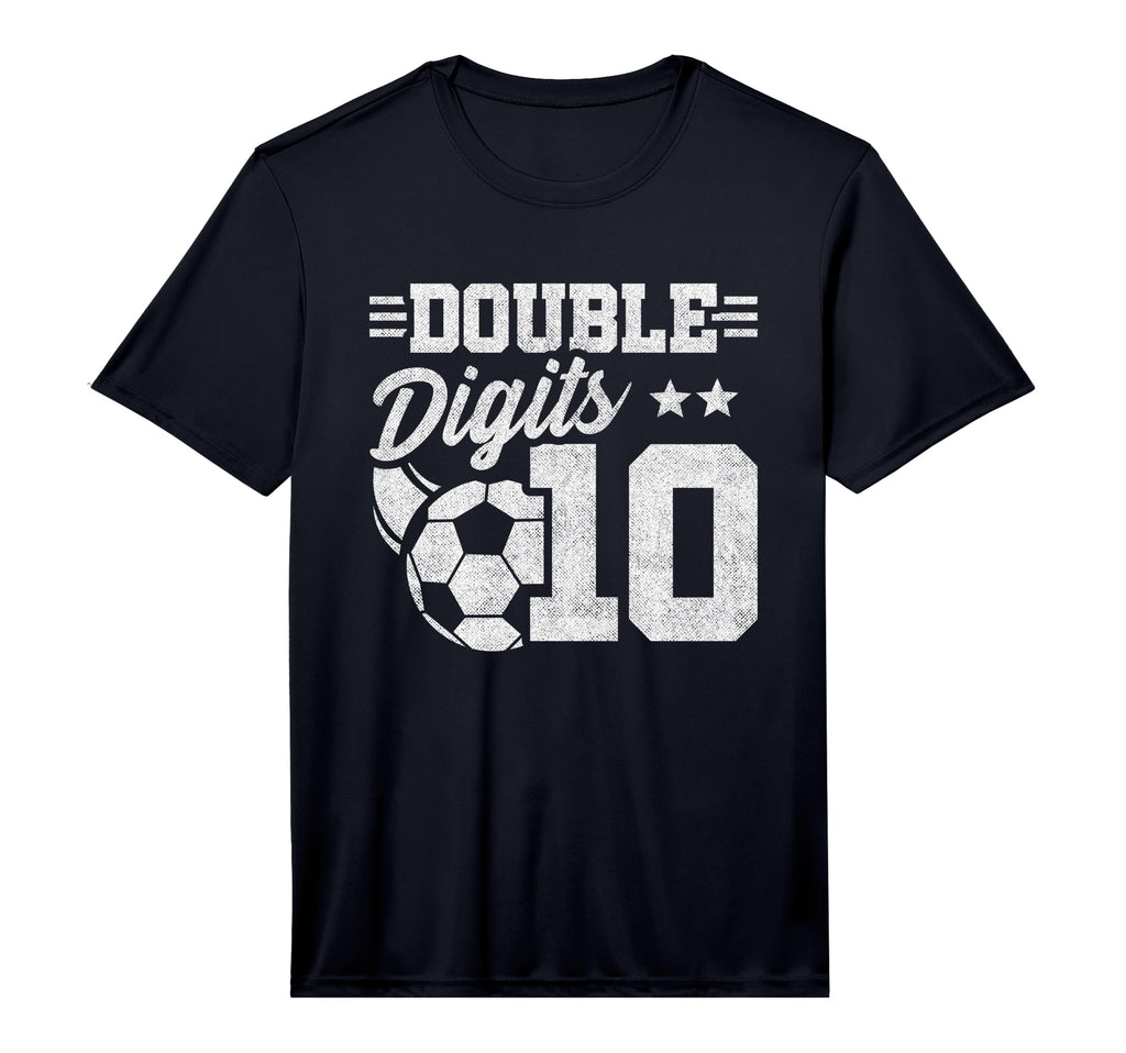 10Th Birthday Double Digits Soccer T-Shirt - Streetwear Style for Adults