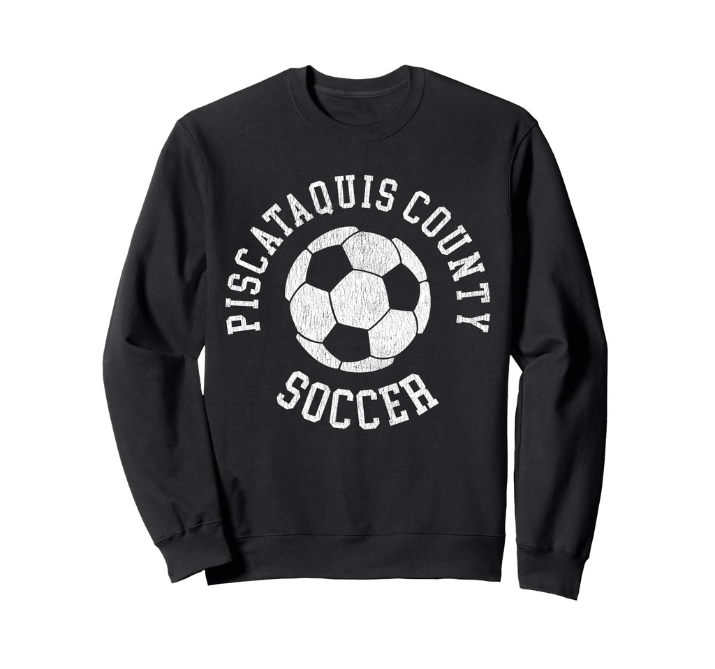Piscataquis County Soccer Distressed Sweatshirt - Graphic Print Men Women