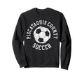 Piscataquis County Soccer Distressed Sweatshirt - Graphic Print Men Women