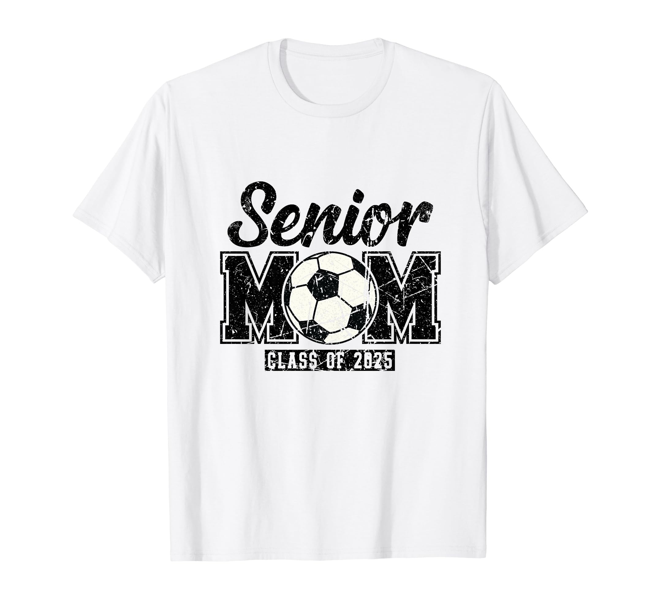 Soccer Senior Mom Class 2025 T-Shirt - Fun Novelty Design Unisex