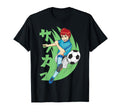Anime Kicking Soccer Ball T-Shirt - Minimalist Print Men Women