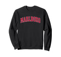 Marlboro New Jersey Nj Sports Red Sweatshirt - Casual Everyday Wear Unisex