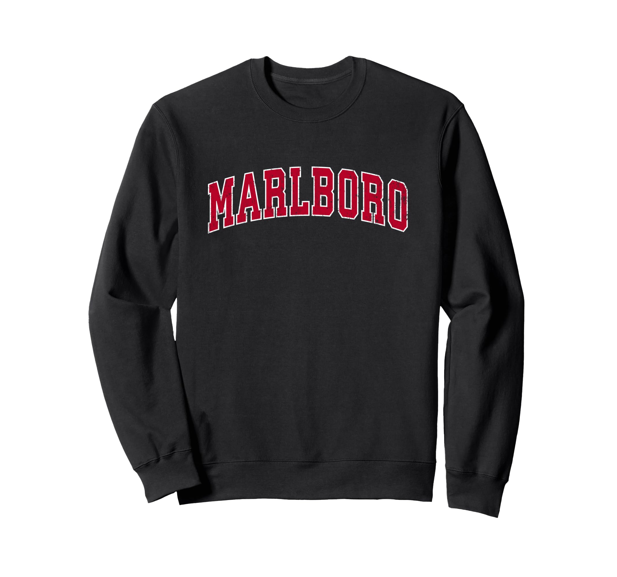Marlboro New Jersey Nj Sports Red Sweatshirt - Casual Everyday Wear Unisex