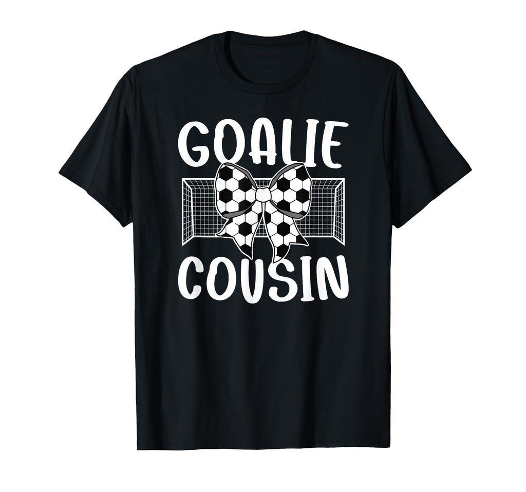 Soccer Goalie Cousin Soccer Keeper T-Shirt - Minimalist Print for Adults