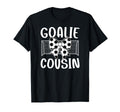 Soccer Goalie Cousin Soccer Keeper T-Shirt - Minimalist Print for Adults