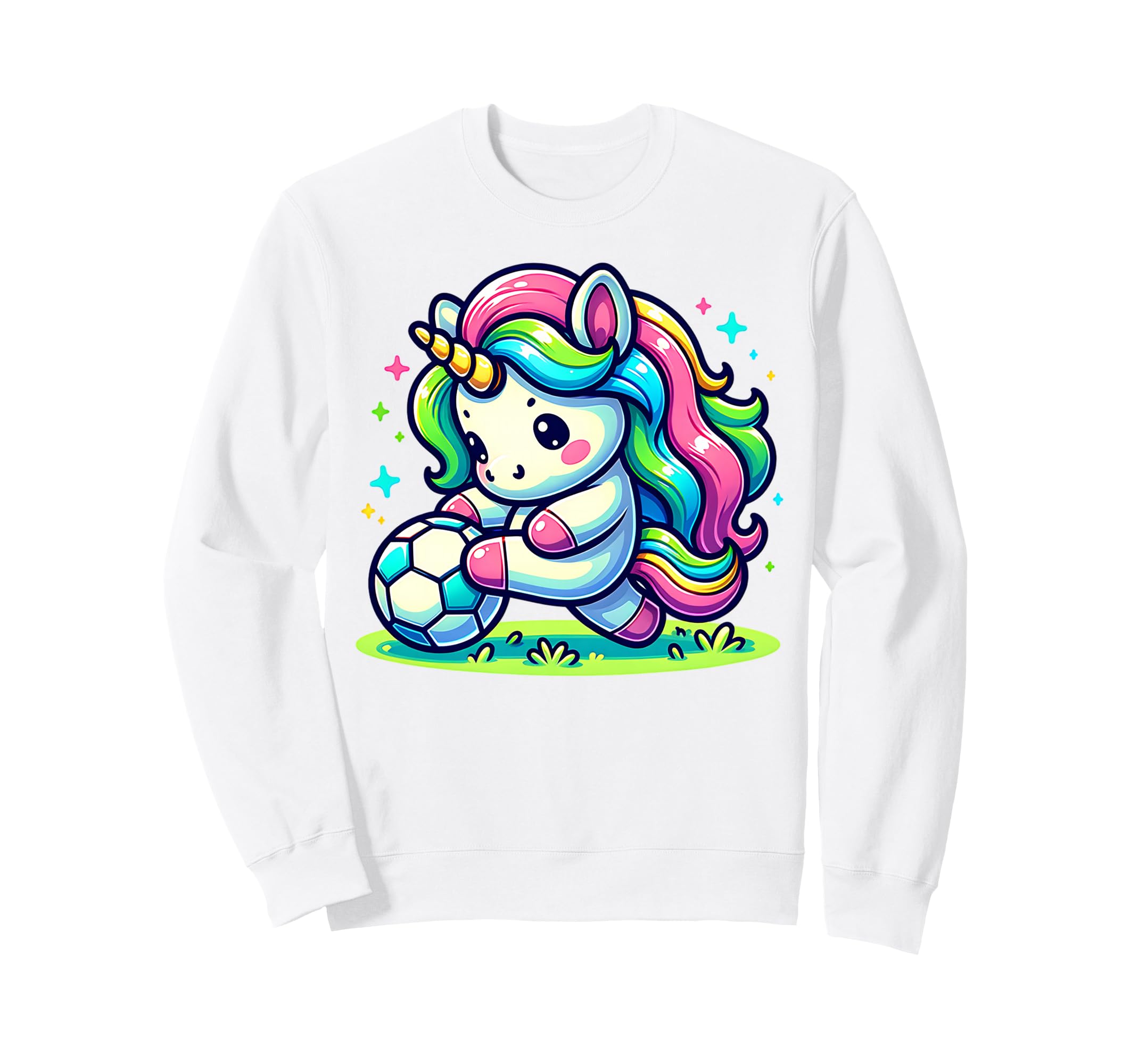 Footballer Unicorn Fans Soccer Sweatshirt - Casual Everyday Wear Men Women