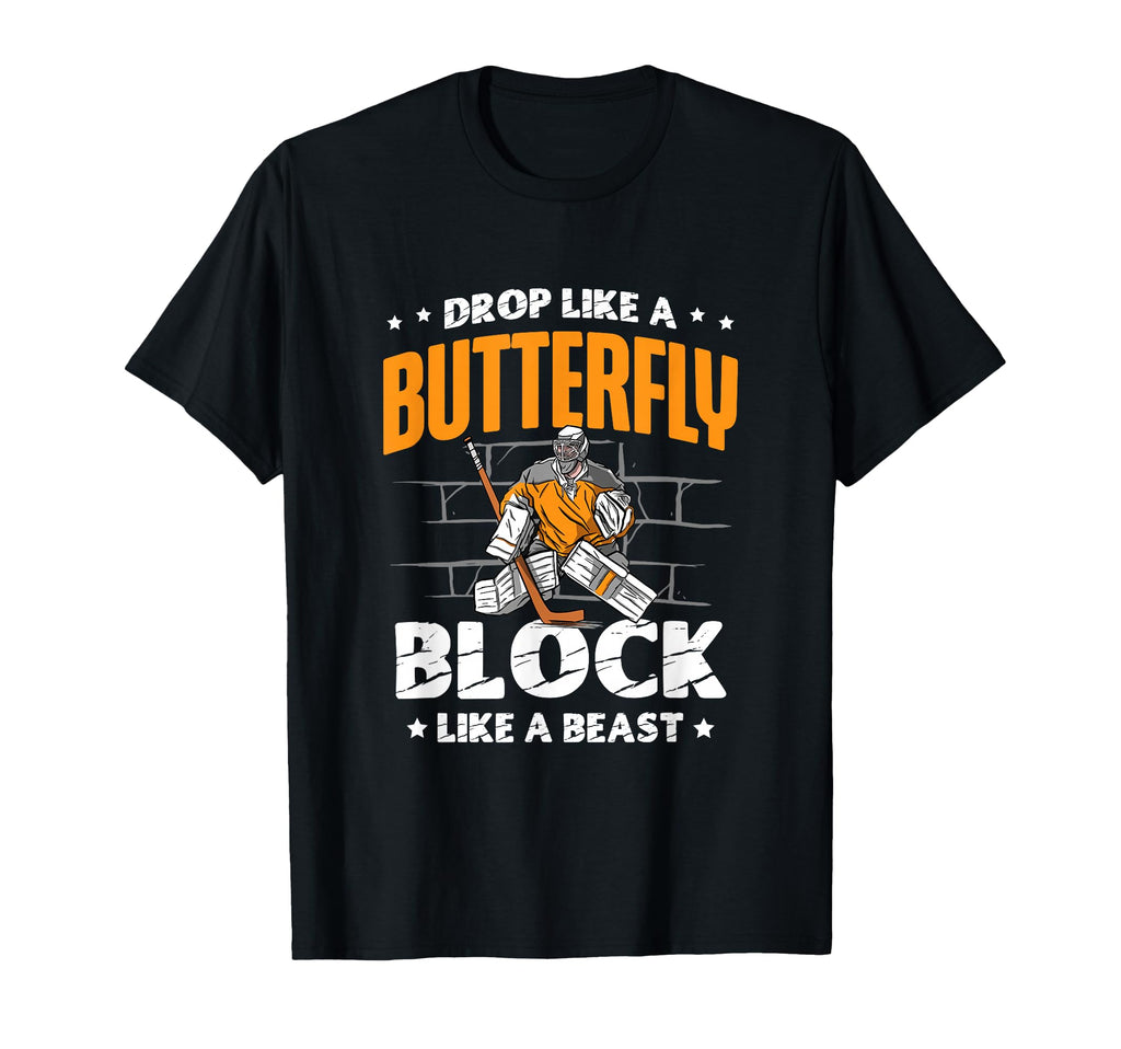 Drop Like Butterfly Block Like Beast T-Shirt - Graphic Print for Adults
