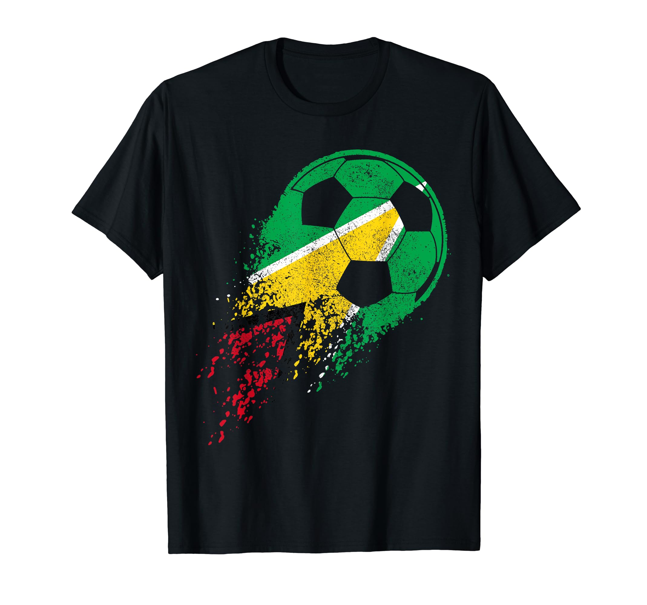 Guyana Soccer Guyanese Flag Pride T-Shirt - Fun Novelty Design Men Women
