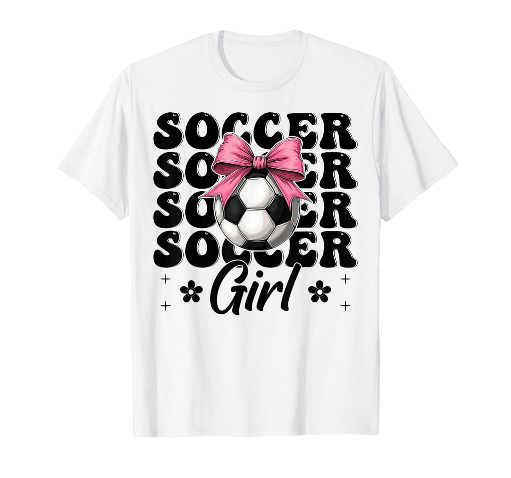 Soccer Soccer Mom Coquette T-Shirt - Minimalist Print Men Women