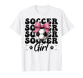 Soccer Soccer Mom Coquette T-Shirt - Minimalist Print Men Women