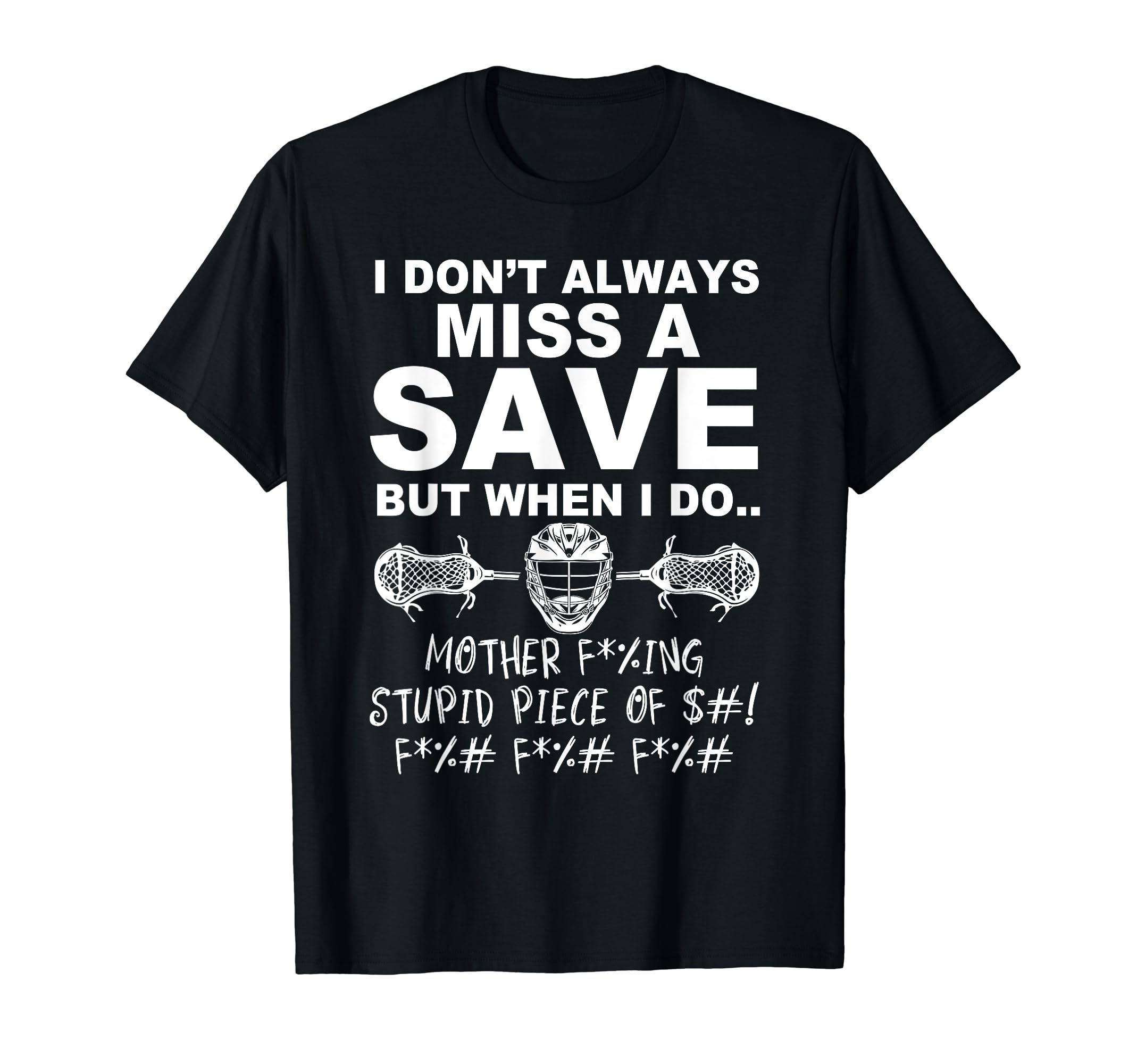 Lacrosse Goalie T-Shirt - Custom Art Print Men Women