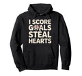 Soccer Score Goals Football Valentine Hoodie - Custom Art Print for Adults
