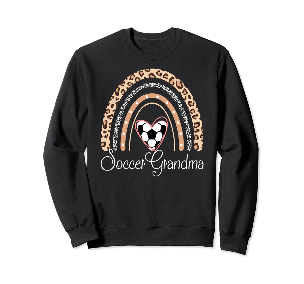 Soccer Grandma Boho Rainbow Funny Sweatshirt - Novelty Apparel Unisex