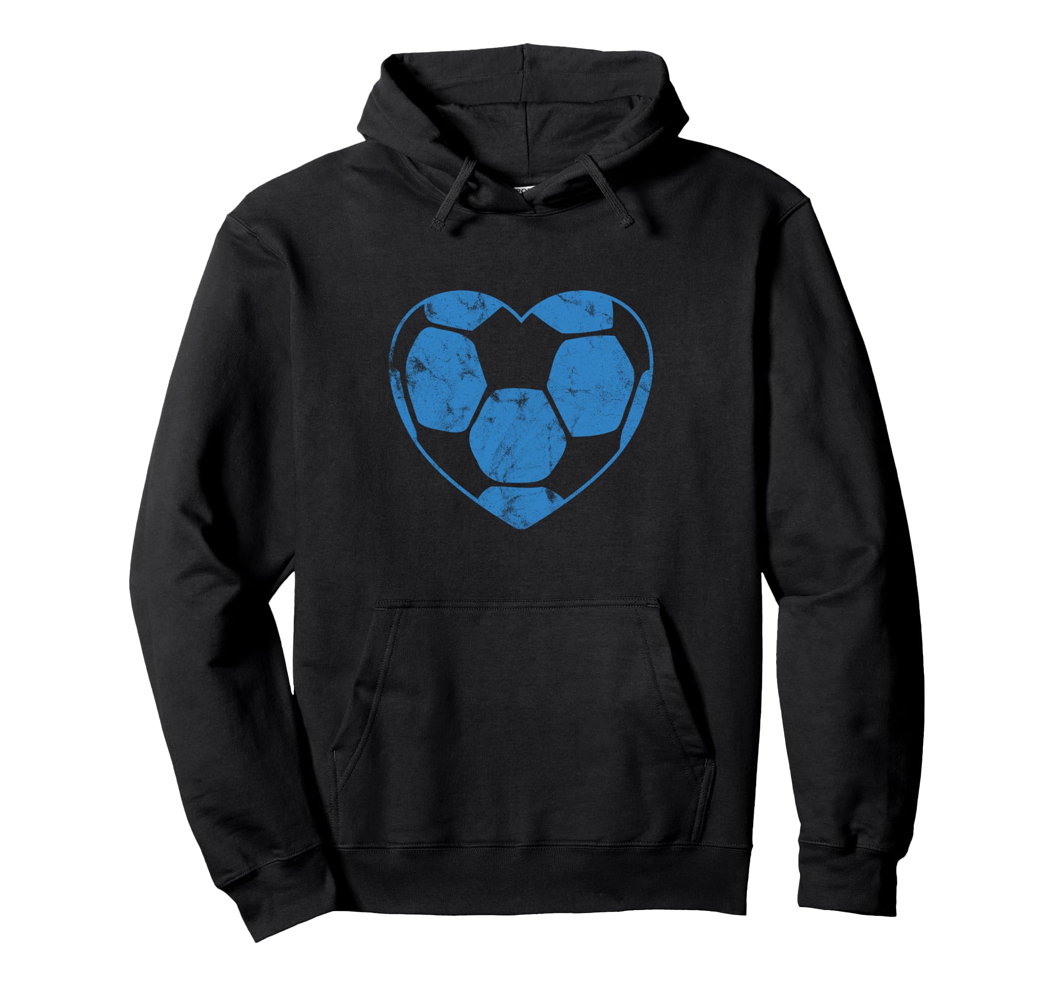 Soccer Ball Shaped Heart Mom Fan Parent Hoodie - Trendy Graphic Men Women