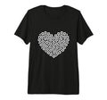 Heart Shaped Soccer Ball Artwork Tri T-Shirt - Streetwear Style Unisex
