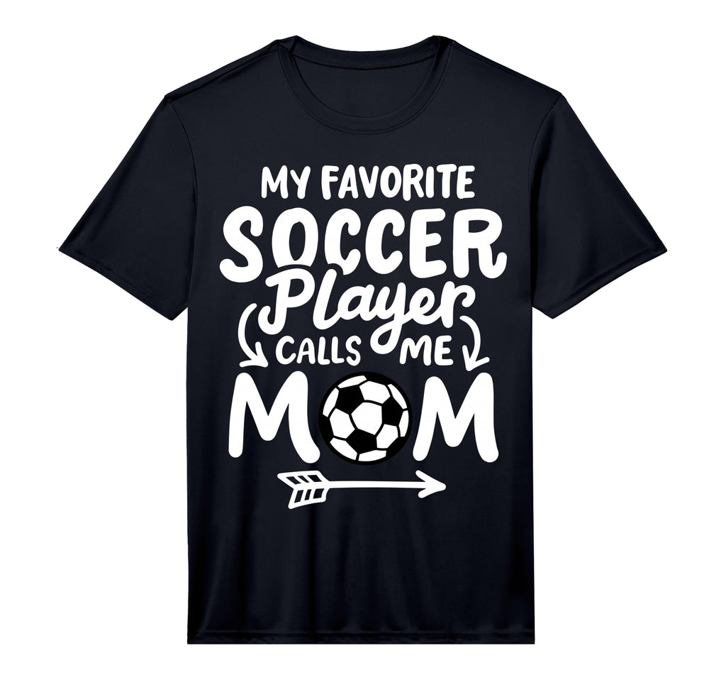 Soccer Mom My Favorite Soccer Player T-Shirt - Minimalist Print for Adults