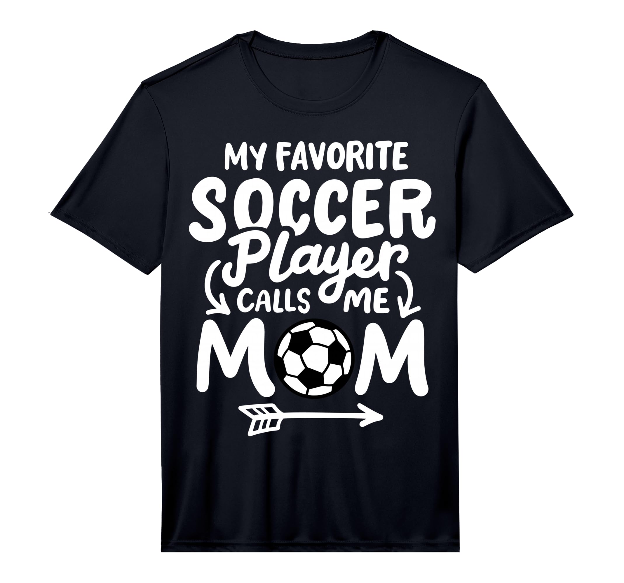 Soccer Mom My Favorite Soccer Player T-Shirt - Minimalist Print for Adults