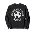Greenwood County Soccer Distressed Sweatshirt - Aesthetic Graphic Unisex