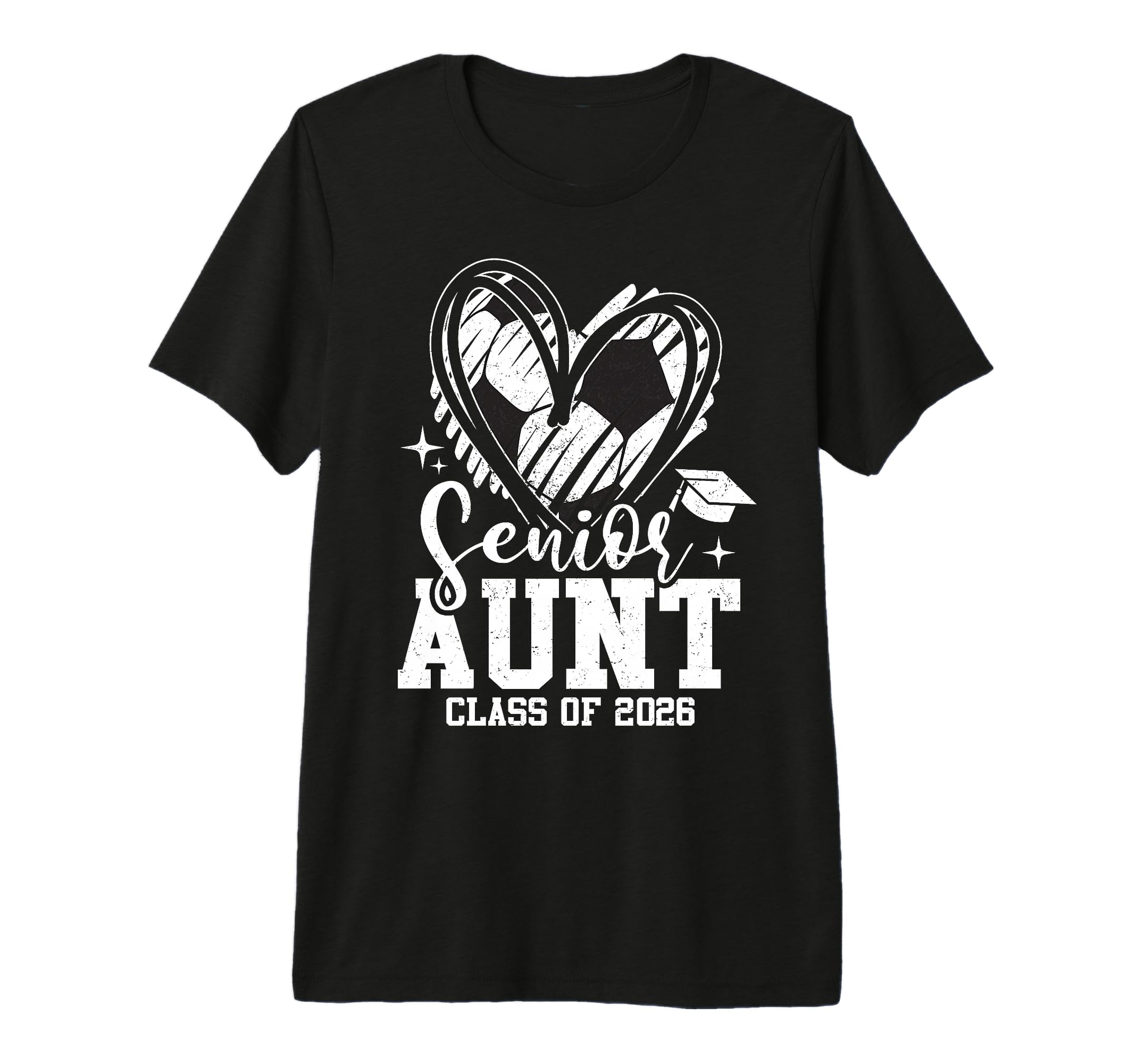 Senior Aunt Class 2026 Soccer T-Shirt - Trendy Graphic for Adults