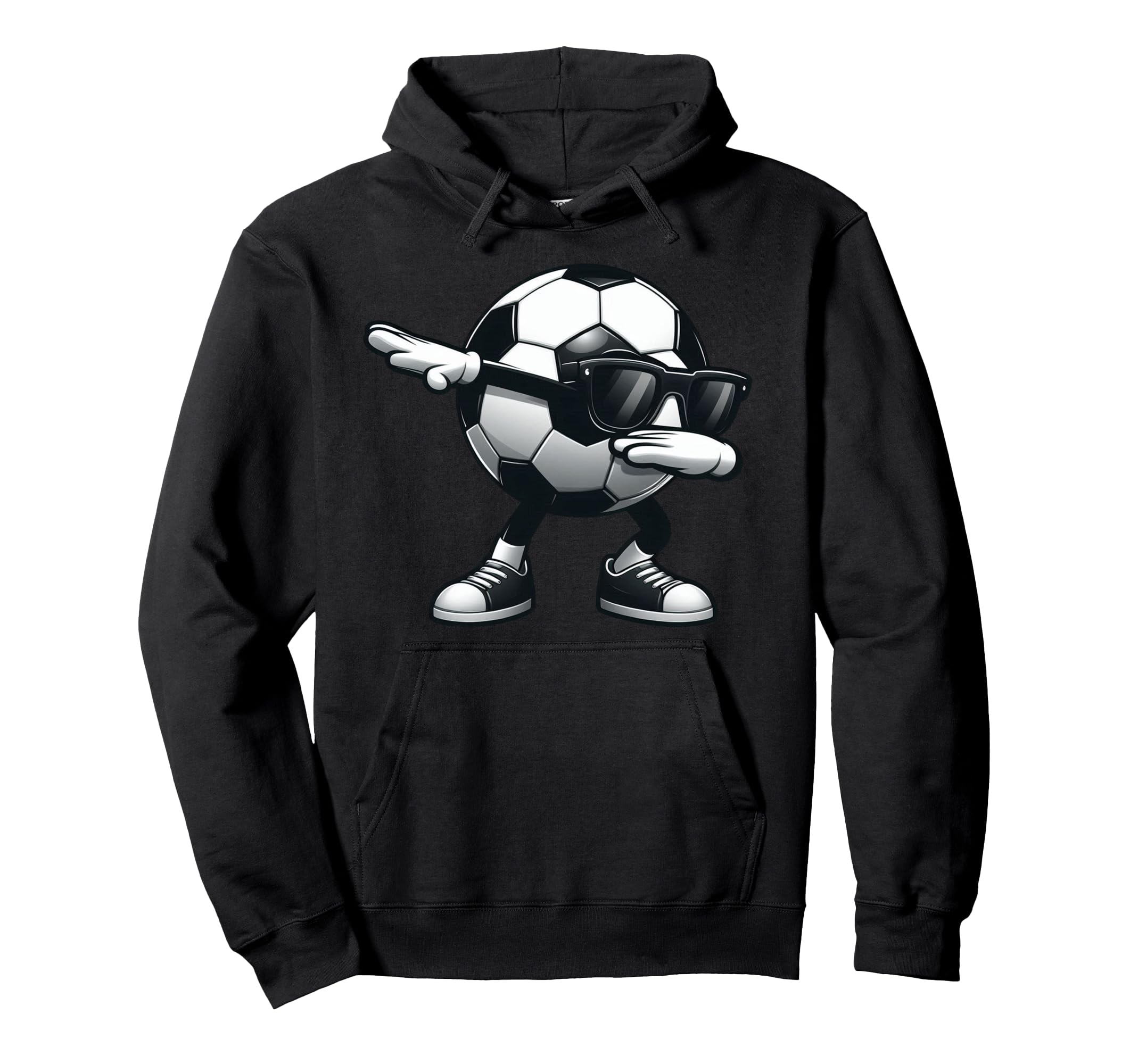 Dabbing Soccer Ball Soccer Sports Hoodie - Unique Graphic for Adults