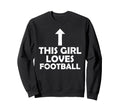 This Loves Football Player Soccer Sweatshirt - Minimalist Print for Adults