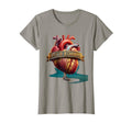 Heart Champion Soccer T-Shirt - Graphic Print for Adults