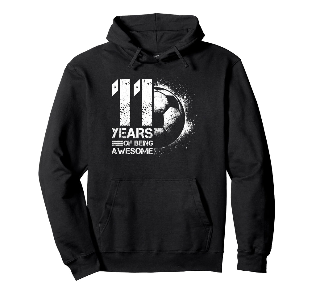 11Th Birthday Soccer Player Hoodie - Casual Everyday Wear Men Women
