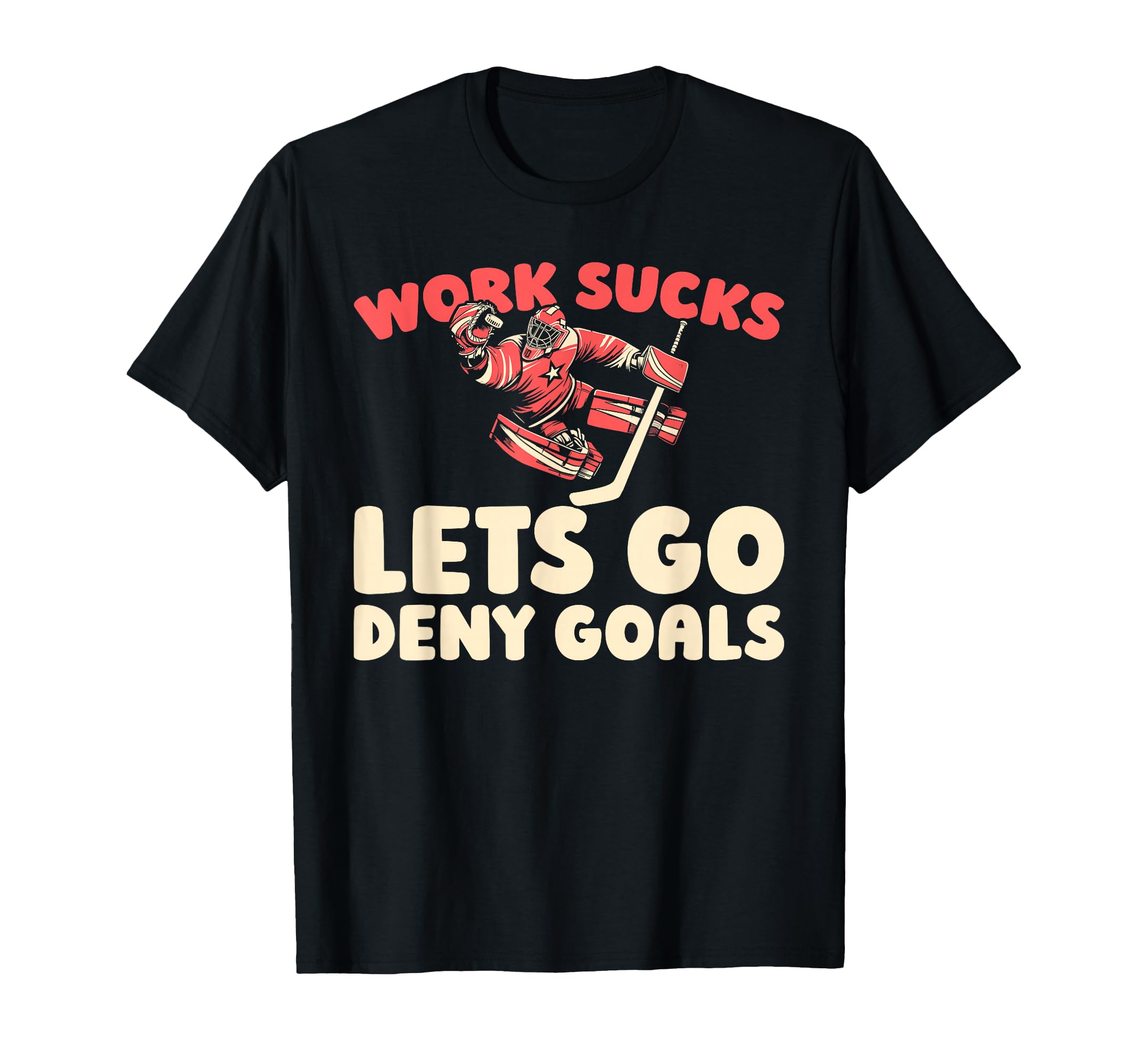 Hockey Goalkeeper Ice Hockey Goalie T-Shirt - Minimalist Print Unisex
