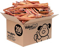 ValueBull Bully Sticks for Dogs, Thick 12 Inch, 200 Count Wholesale Pack - All Natural, Grass Fed, Single Ingredient, Long Lasting Dog Treats