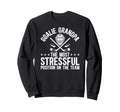 Funny Hockey Goalie Grandpa Hockey Sweatshirt - Minimalist Print Men Women