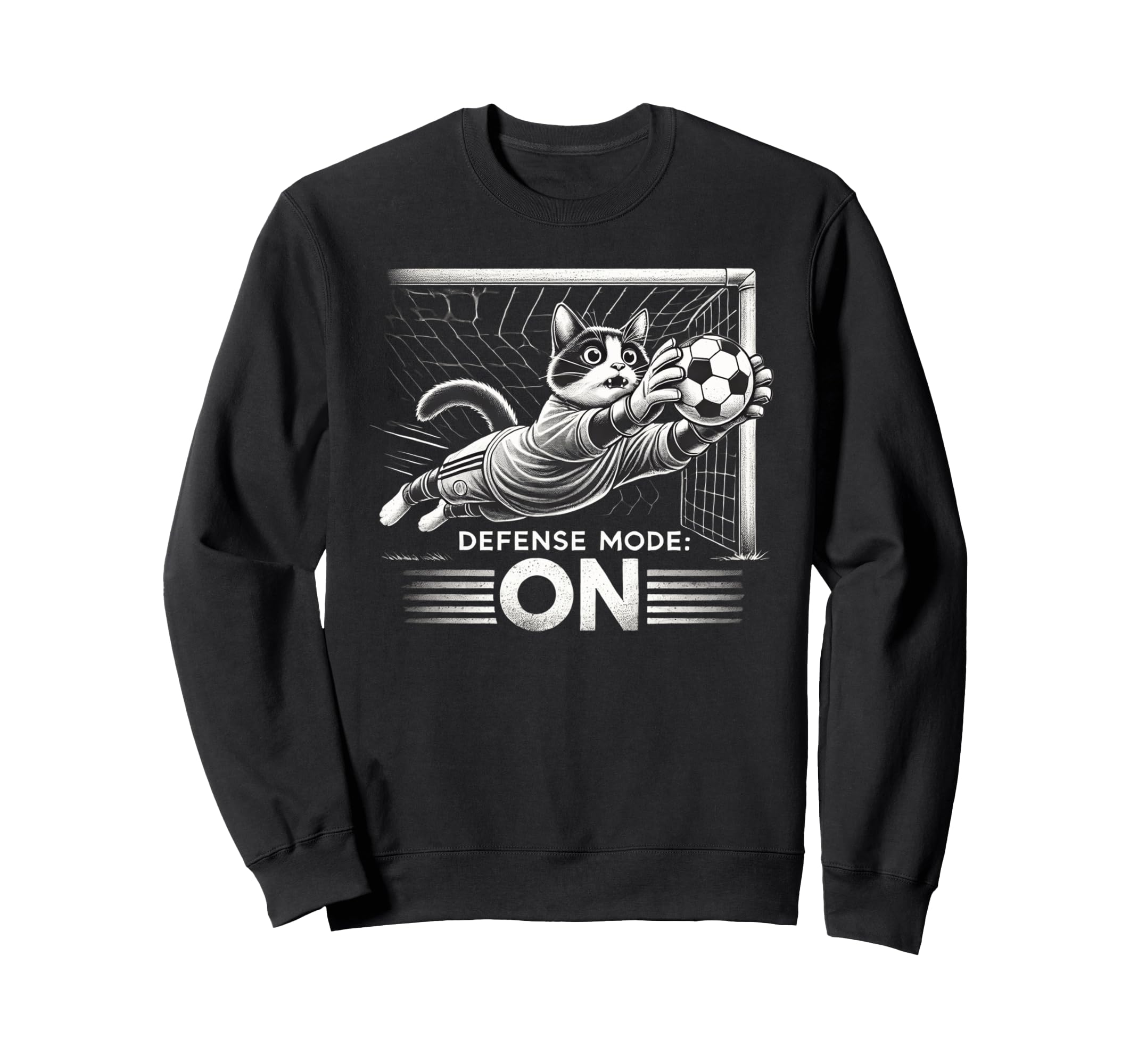 Defense Mode Soccer Goalie Sweatshirt - Streetwear Style Men Women