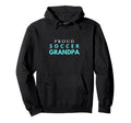 Proud Soccer Grandpa Game Day Match Hoodie - Casual Everyday Wear Unisex