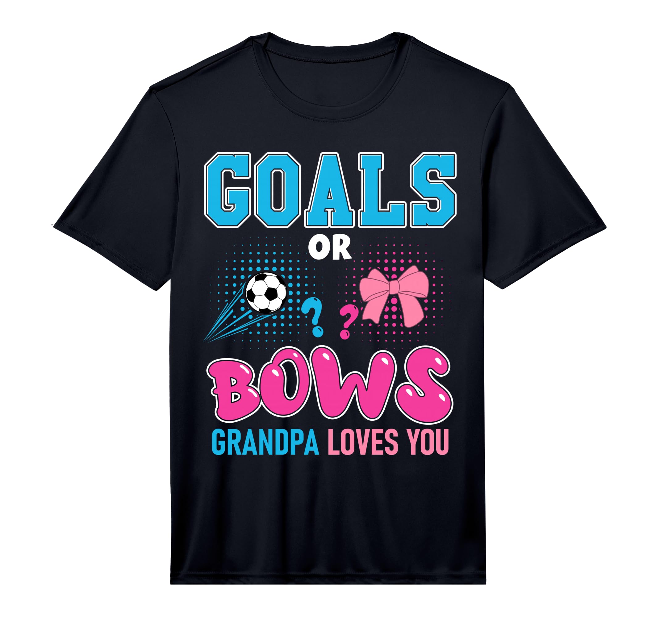 Mens Goals Or Bows Grandpa Loves You T-Shirt - Streetwear Style Men Women