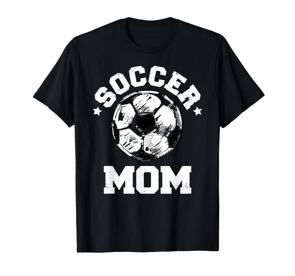 Soccer Mom Funny Soccer Ball T-Shirt - Novelty Apparel for Adults