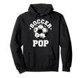 Soccer Pop Soccer Ball Distressed Funny Hoodie - Minimalist Print Unisex