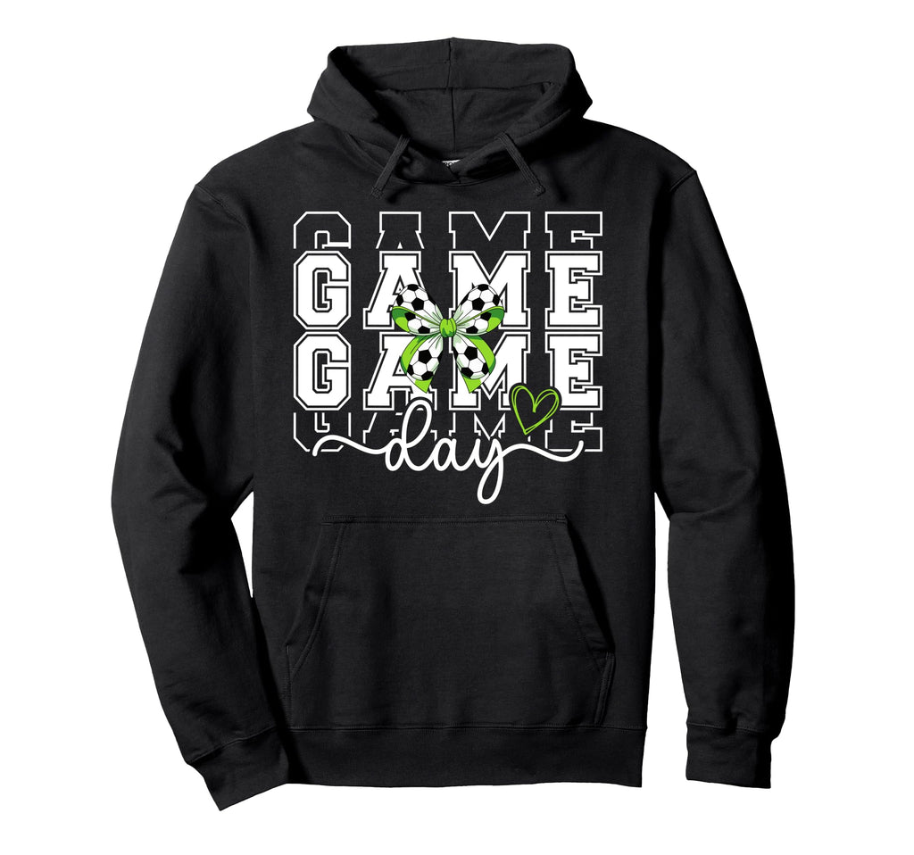 Game Day Soccer Game Day Coquette Hoodie - Graphic Print Men Women