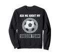 Coaching Soccer Dad Coach Soccer Sweatshirt - Custom Art Print for Adults