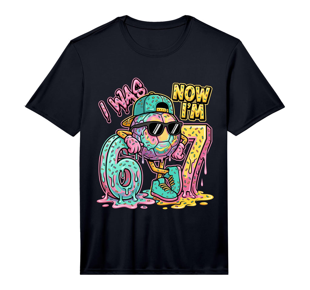 I Was 6 Now Im 7 Birthday Soccer Ball T-Shirt - Novelty Apparel for Adults